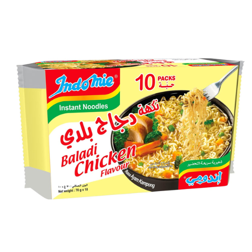 إندومي نودلز الدجاج بلدي 10 * 72جم